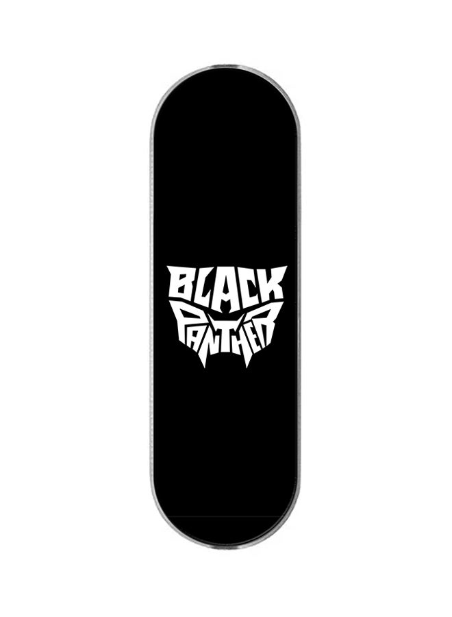 Stylizedd 3-In-1 Universal Mobile Phone Grip Holder Black Panther Icon - Image 1
