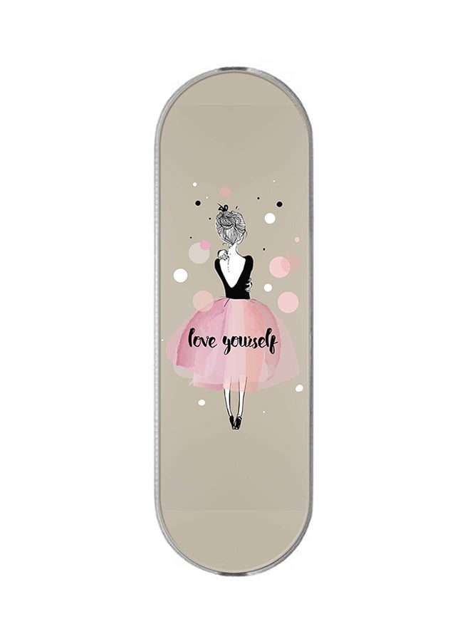 Stylizedd 3-In-1 Universal Mobile Phone Grip Holder Love Yourself - Image 1