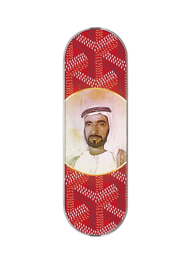 Stylizedd 3-In-1 Universal Mobile Phone Grip Holder The Wise Sheikh Zayed - Image 1
