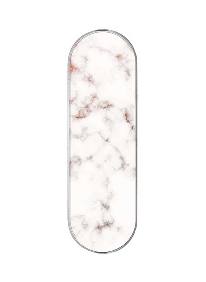 Stylizedd 3-In-1 Universal Mobile Phone Grip Holder Marble Print Rose Grey  - Image 1