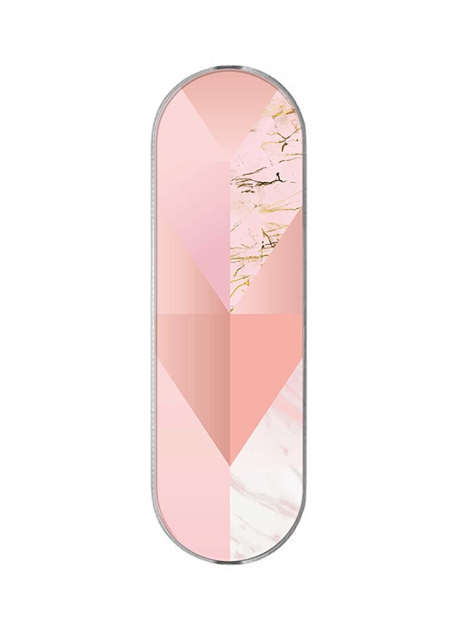 Stylizedd 3-In-1 Universal Mobile Phone Grip Holder Marble Pink Vintage - Image 1