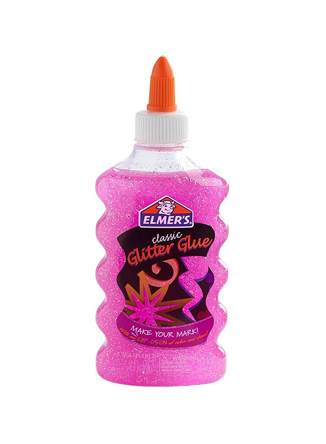 إلمرز صمغ بريق سائل قابل للغسل وردي - Image 1