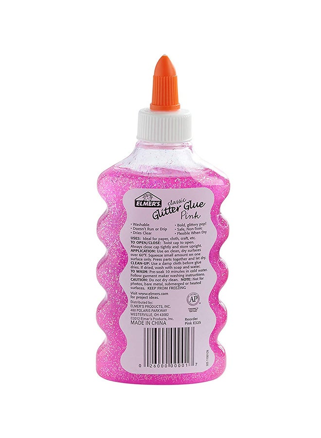 إلمرز صمغ بريق سائل قابل للغسل وردي - Image 2