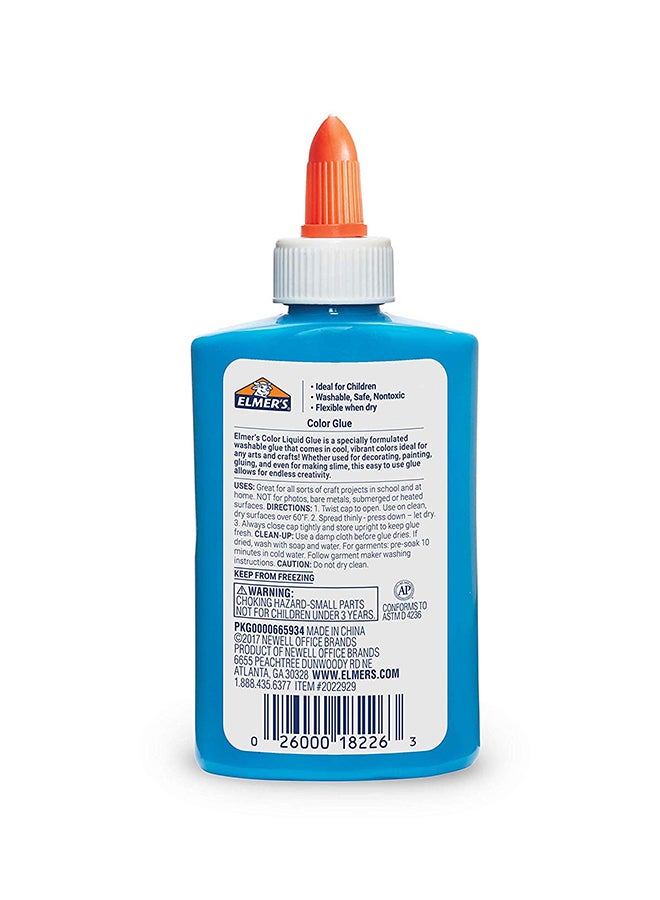 إلمرز صمغ سائل شفاف قابل للغسل أزرق - Image 2