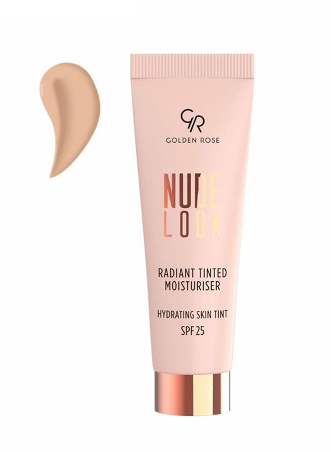 Golden Rose Nude Look Radiant Tinted Colour Moisturiser SPF 25 Beige  - Image 1