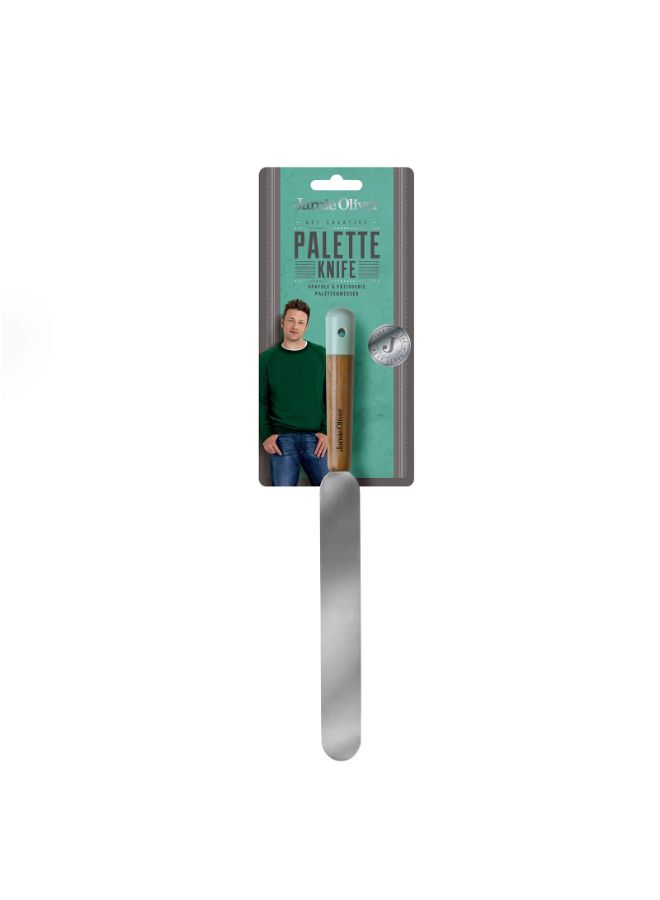 JAMIE OLIVER - Stainless Steel Palette Knife Brown/Silver 23centimeter - Image 1