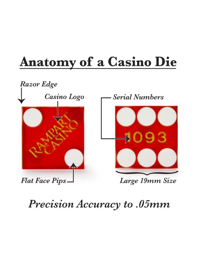 Brybelly 2-Piece Casino Gaming Dice - Image 3