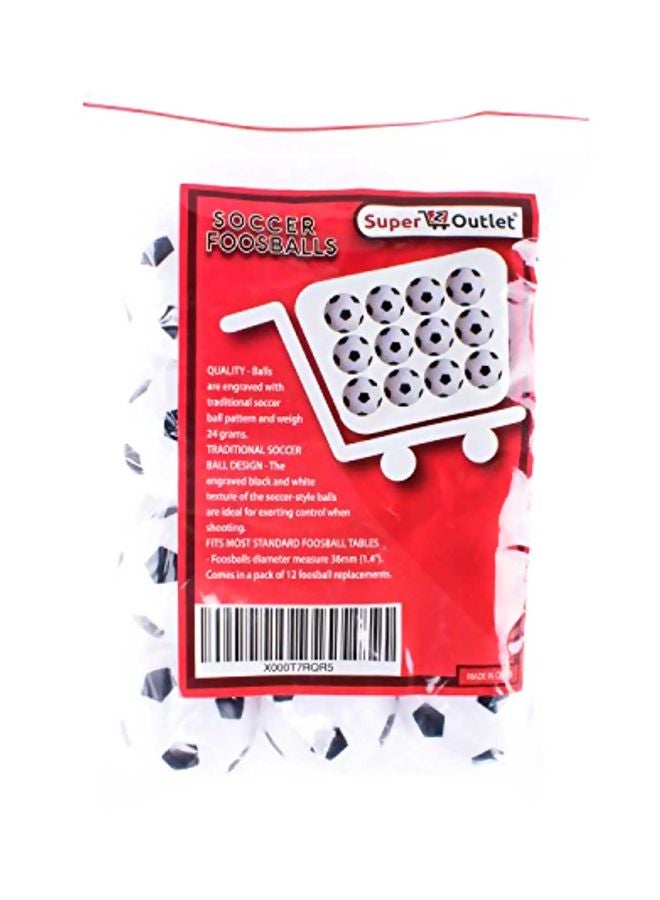Super Z Outlet - Set Of 12 Soccer Foosballs - Image 1