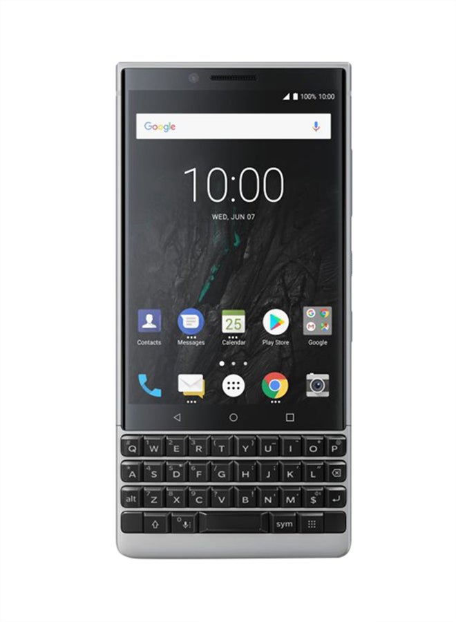 BlackBerry - Key2Â Dual SIM Silver 6GB RAM 64GB 4G LTE - Image 1