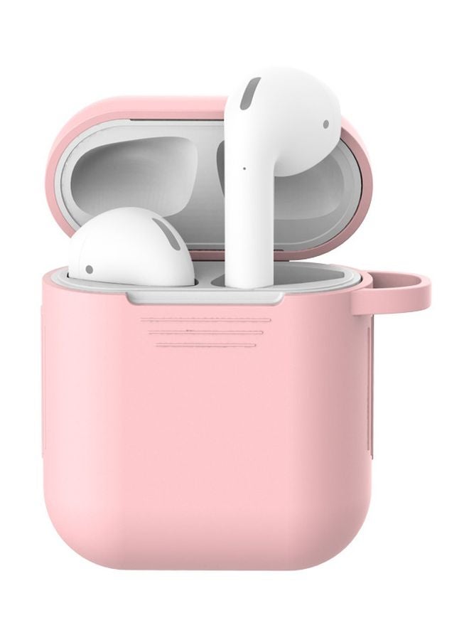 Generic - 7-Piece Earphones Protective Case Kit For Apple AirPods 1/2 Pink/White - Image 1