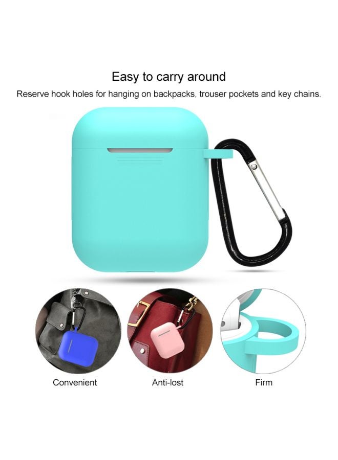 Generic - 7-Piece Earphones Protective Case Kit For Apple AirPods 1/2 Pink/White - Image 1