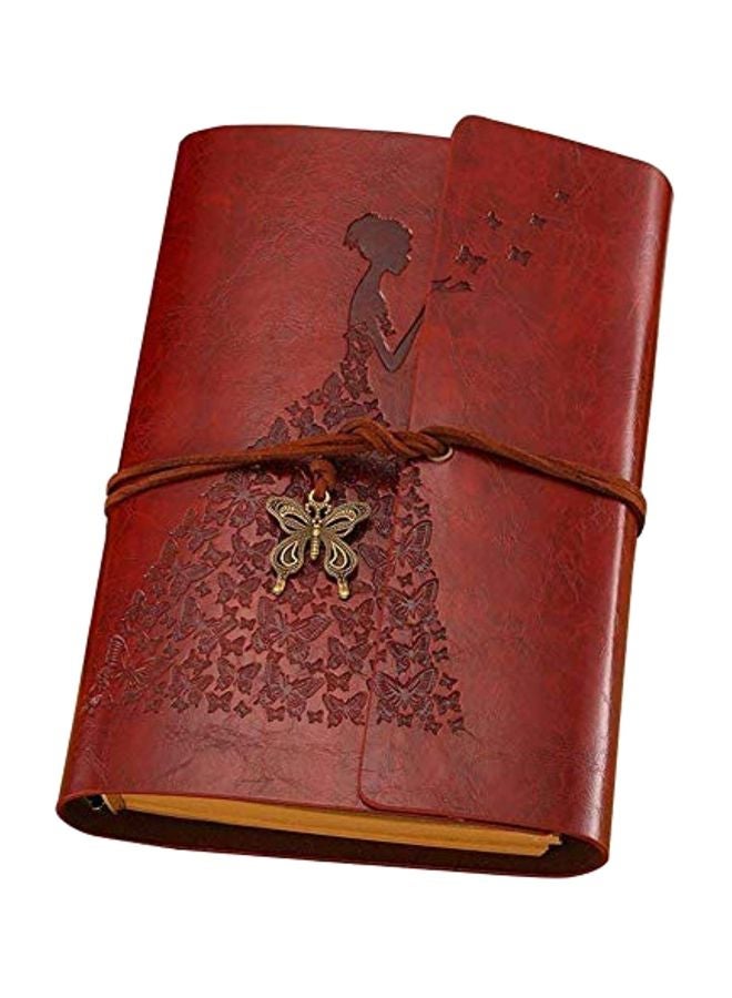 MaleDen - A6 Leather Bound Journal Notebook Brown - Image 1