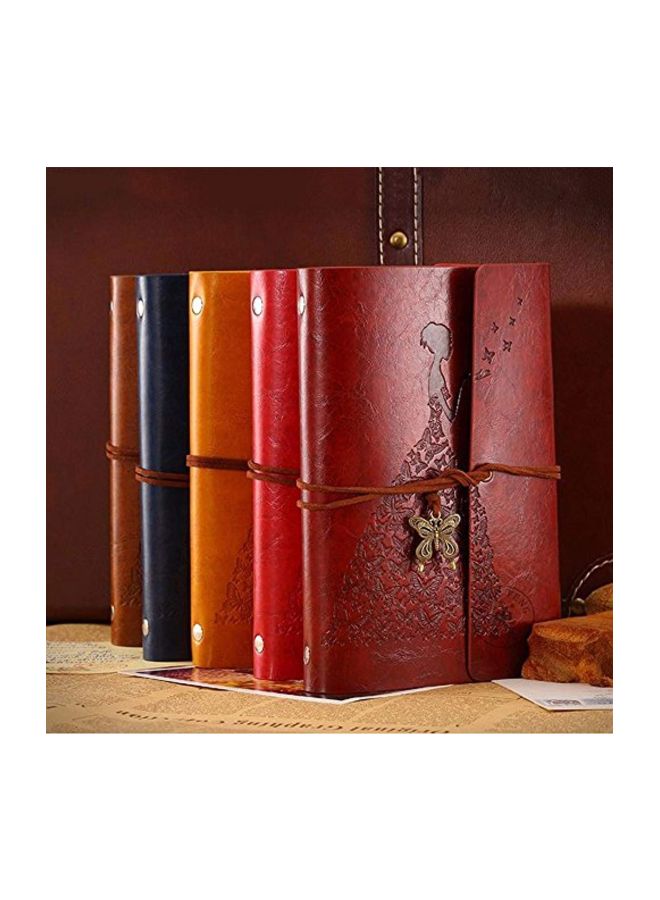 MaleDen - A6 Leather Bound Journal Notebook Brown - Image 1