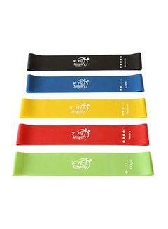 Fit Simplify 5-Piece Resistance Loop Exercise Band 12x2inch  - Image 2