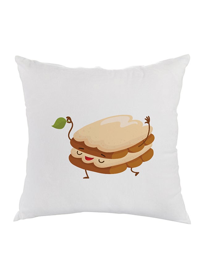 وسادة نوم للزينة مربعة الشكل أبيض 40 x 40سم