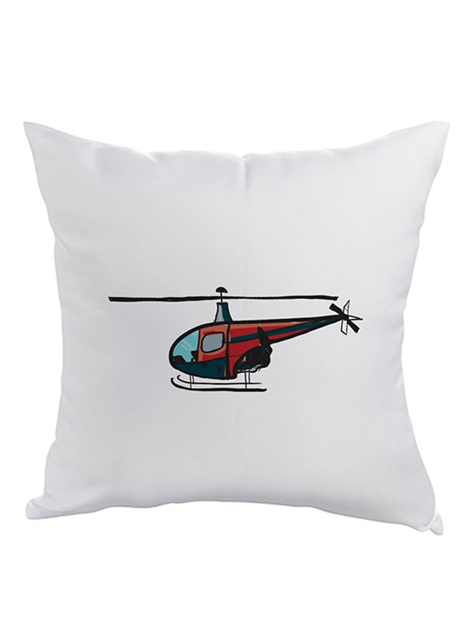 ديكالاك وسادة نوم بطبعة مربعة الشكل أبيض/أحمر/أسود 40 x 40سم