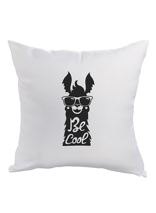 ديكالاك وسادة ديكور مريحة مربعة الشكل أبيض/ أسود 40x40سم