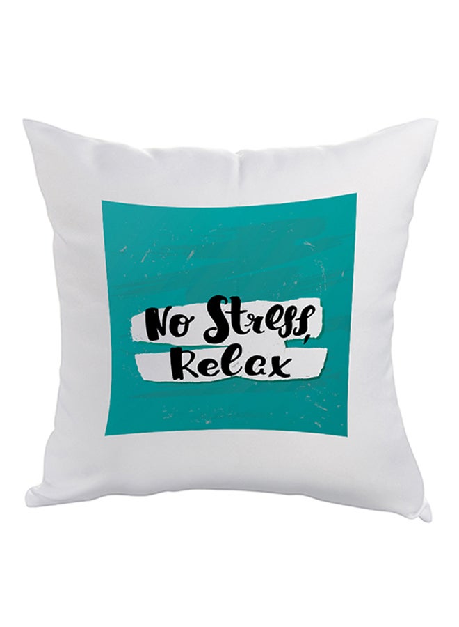 Decalac Decorative Square Shaped Throw Pillow White 40 x 40cm