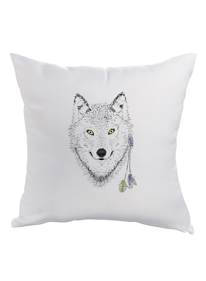 وسادة نوم للزينة مربعة الشكل أبيض 40 x 40سم