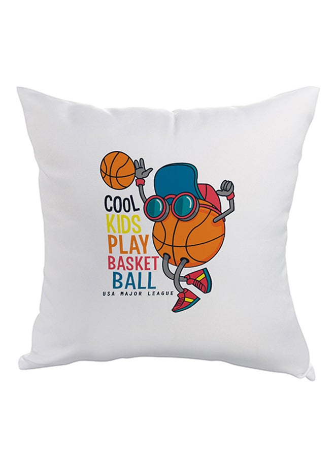 ديكالاك وسادة نوم للزينة مربعة الشكل أبيض 40 x 40سم