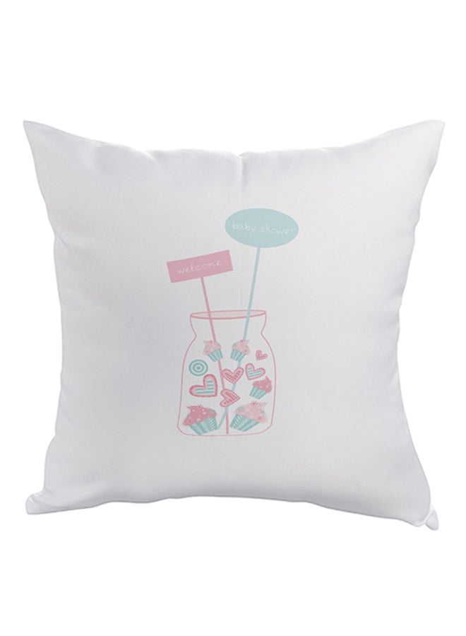 ديكالاك وسادة نوم للزينة مربعة الشكل أبيض 40 x 40سم