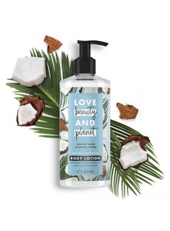 love beauty and planet Coconut Water And Mimosa Flower Body Lotion 400ml  - Image 3