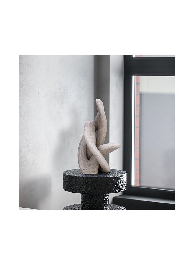 TOOARTS Softness Abstract Resin Statue Sculpture Beige 39x21x24cm  - Image 4