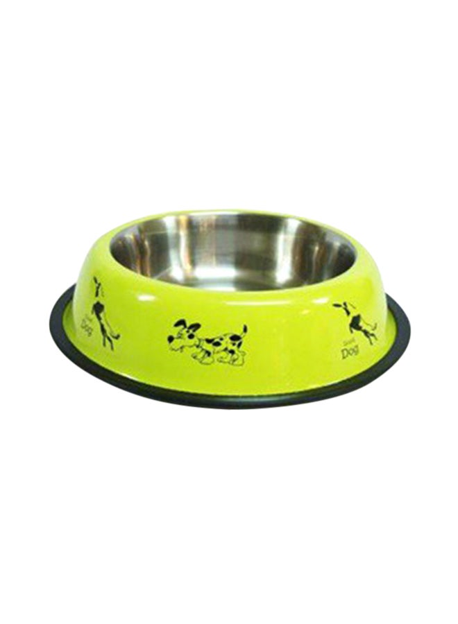 Antiskid Colored Belly Cat Bowl Yellow 11.5cm