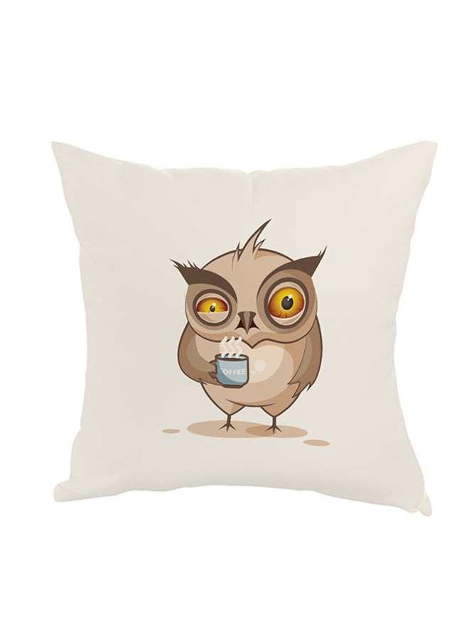 Decalac Decorative Square Shaped Throw Pillow White 40 x 40cm