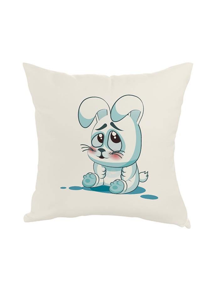 Decalac Decorative Square Shaped Throw Pillow White 40 x 40cm