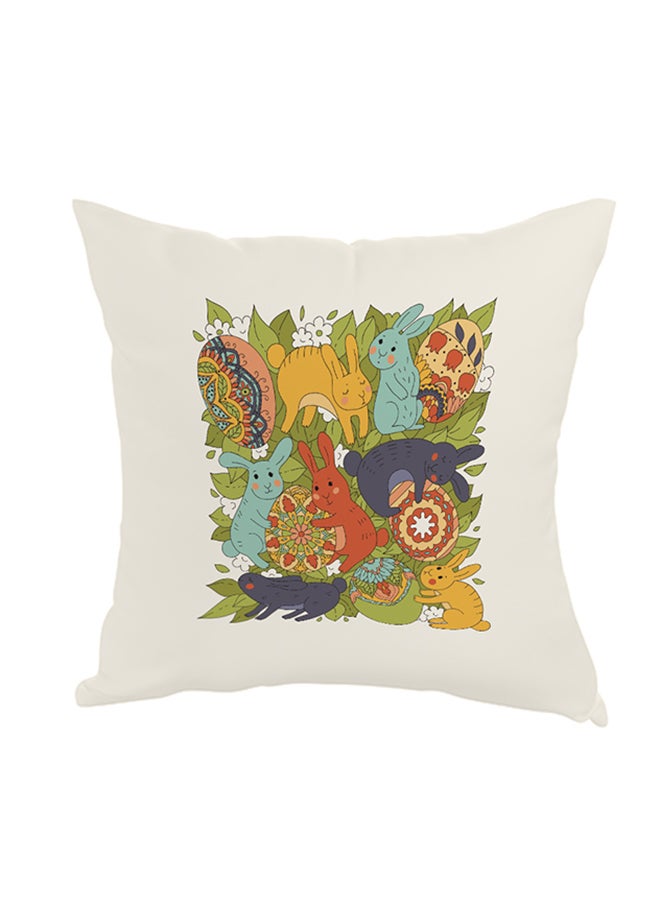 وسادة نوم للزينة مربعة الشكل أبيض 40 x 40سم