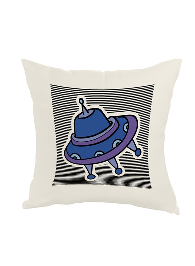 Decalac Decorative Square Shaped Throw Pillow White 40 x 40cm