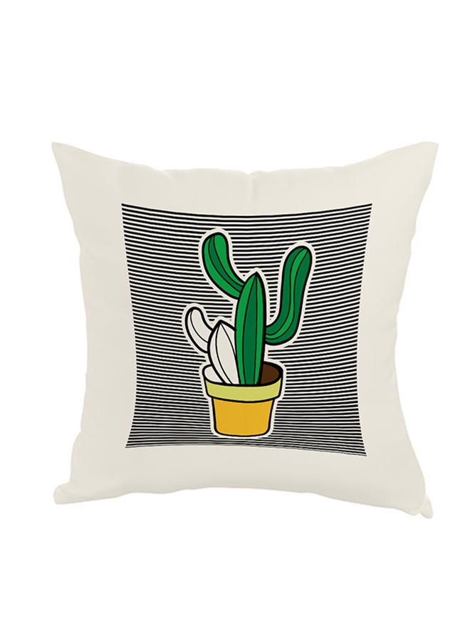 Decalac Decorative Square Shaped Throw Pillow White 40 x 40cm