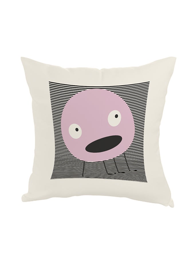 Decalac Decorative Square Shaped Throw Pillow White 40 x 40cm