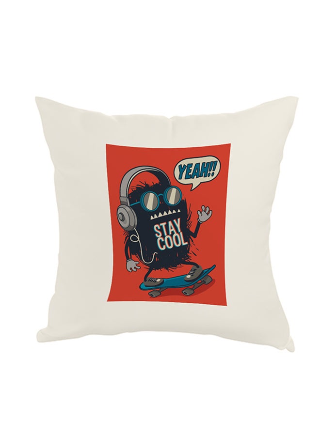 وسادة نوم للزينة مربعة الشكل أبيض 40 x 40سم