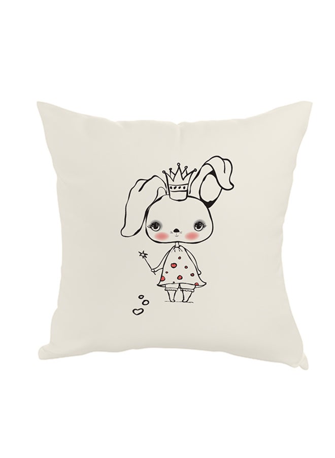 Decalac Decorative Square Shaped Throw Pillow White 40 x 40cm