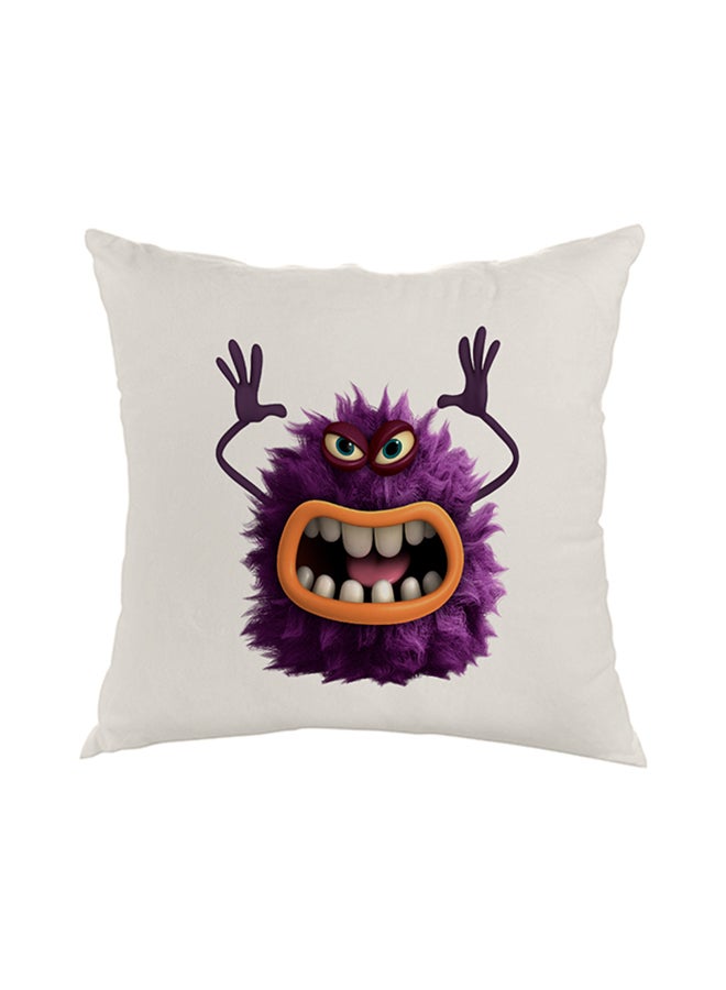 Decalac Decorative Square Shaped Throw Pillow White 40 x 40cm