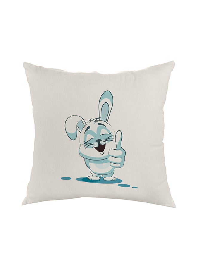 Decalac Decorative Square Shaped Throw Pillow White 40 x 40cm