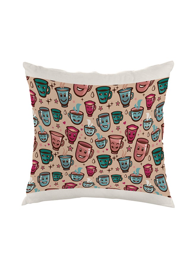 Decorative Square Shaped Throw Pillow Multicolour 40 x 40cm
