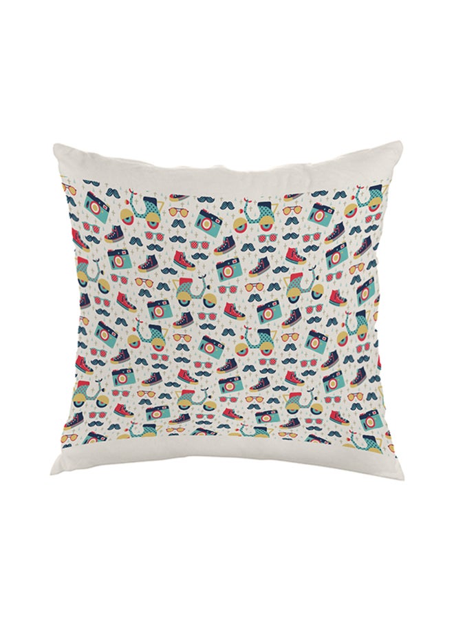 Decorative Square Shaped Throw Pillow Multicolour 40 x 40cm