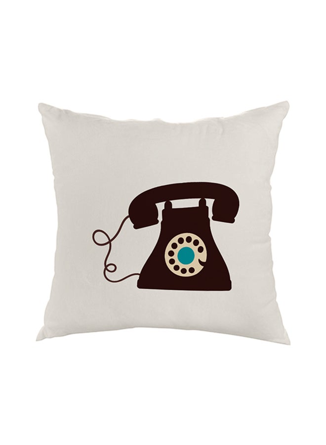 Decalac Decorative Square Shaped Throw Pillow White 40 x 40cm