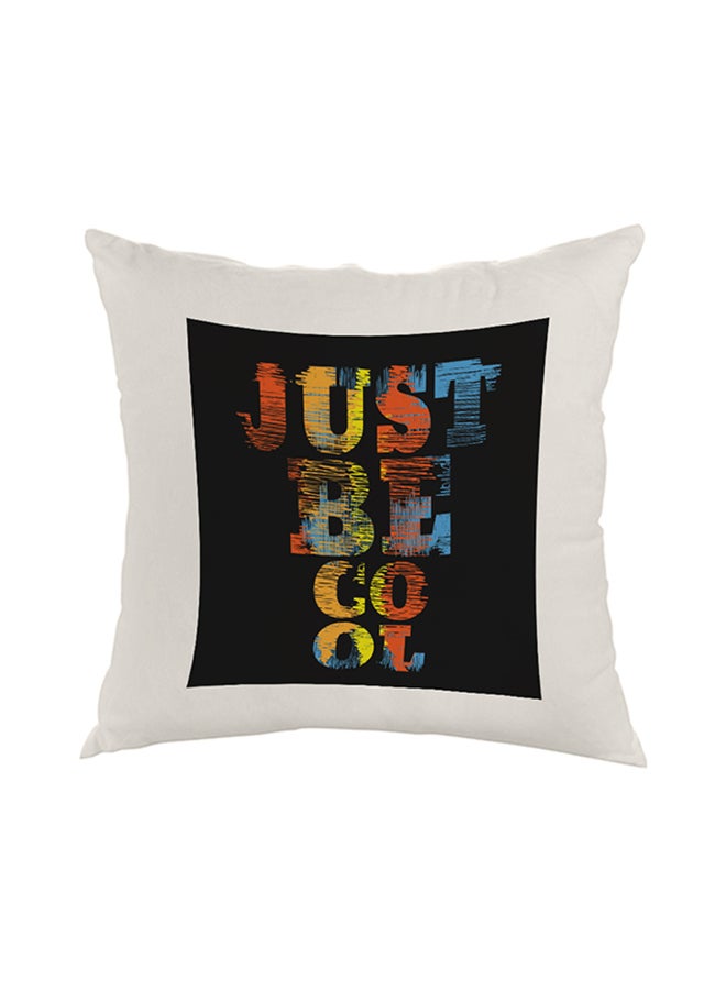 Decorative Square Shaped Throw Pillow White 40 x 40cm