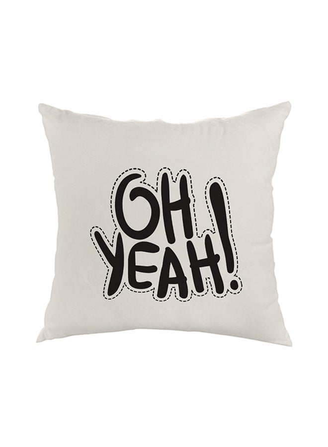 ديكالاك وسادة ديكور مريحة مربعة الشكل أبيض/ أسود 40 x 40سم