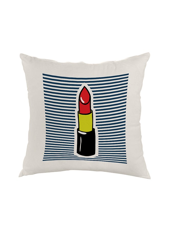 Decorative Square Shaped Throw Pillow White 40 x 40cm