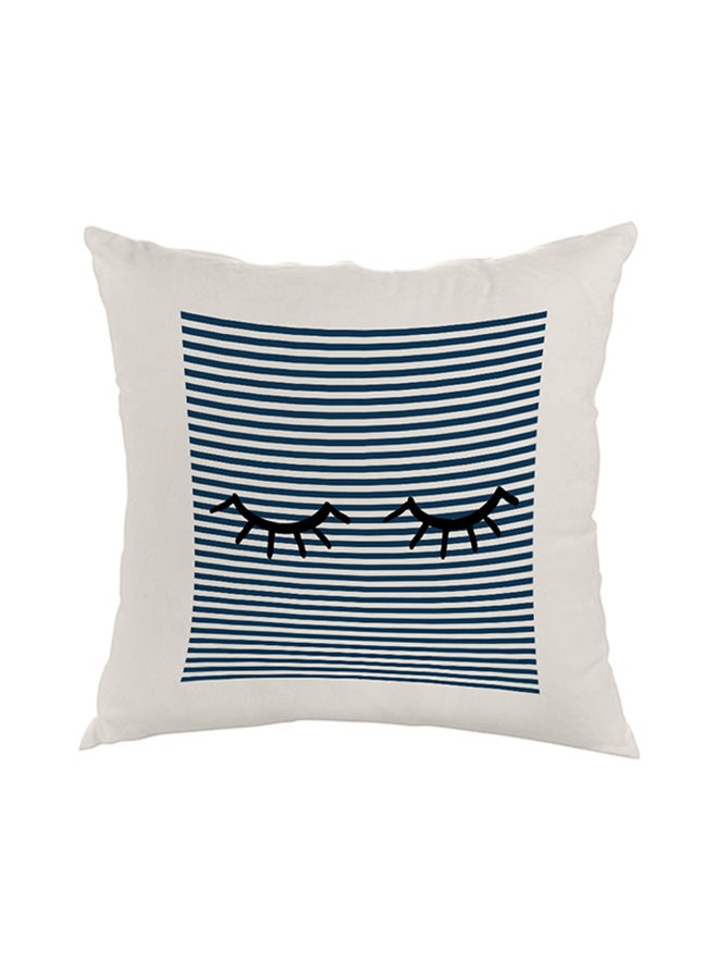 Decorative Square Shaped Throw Pillow White 40 x 40cm