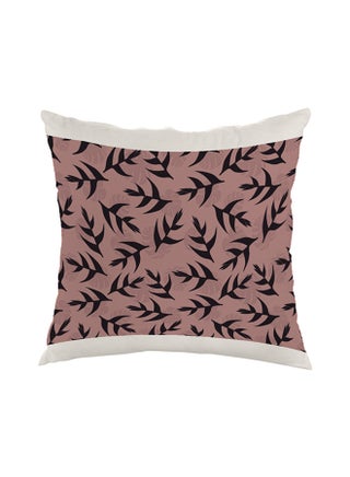 Decorative Square Shaped Throw Pillow White/Brown/Black 40 x 40cm - v1570625754/N30670714A_1