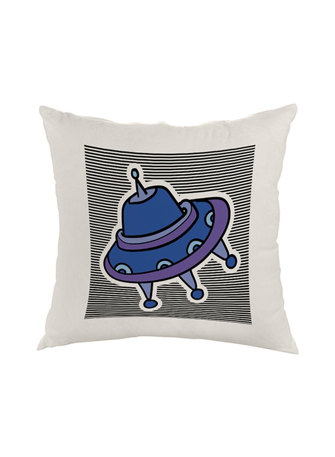 Decalac Decorative Square Shaped Throw Pillow White 40 x 40cm