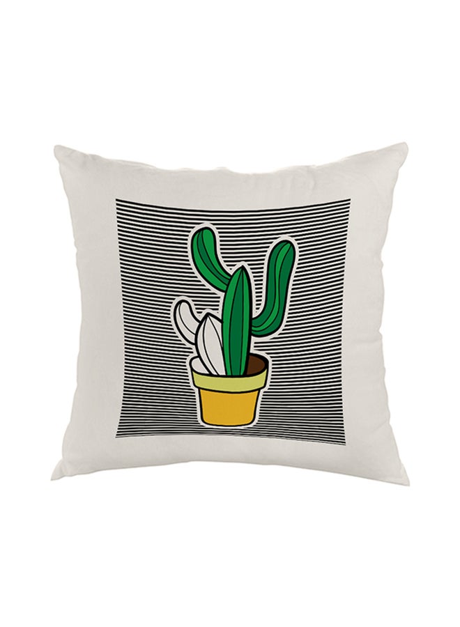 Cactus Printed Decorative Pillow Multicolour 40 x 40cm
