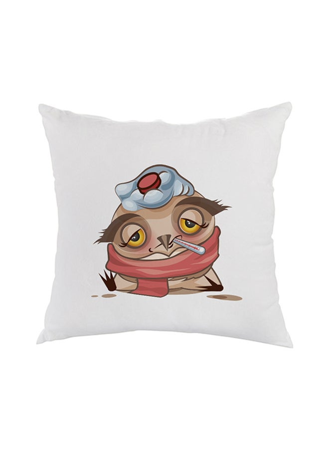 وسادة ديكور مريحة مربعة الشكل أبيض 40x40سم