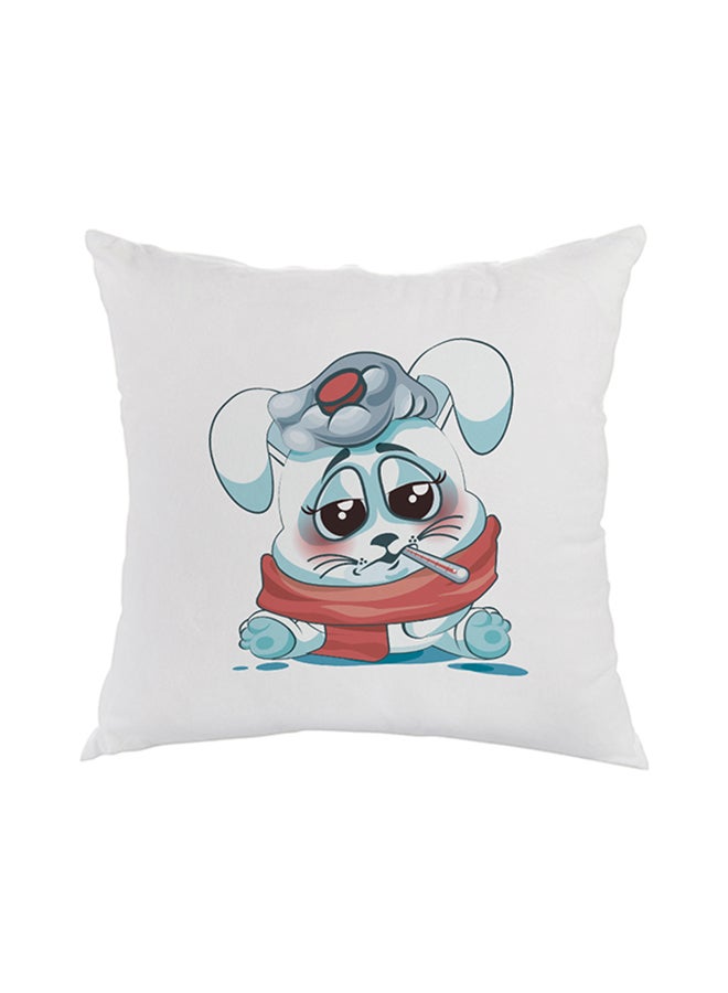 Decalac Decorative Square Shaped Throw Pillow White 40 x 40cm